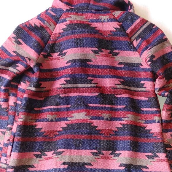 Anthropologie Tabitha Leona Aztec Wool Hooded Wrap Jacket Women's Size Small - Picture 4 of 8